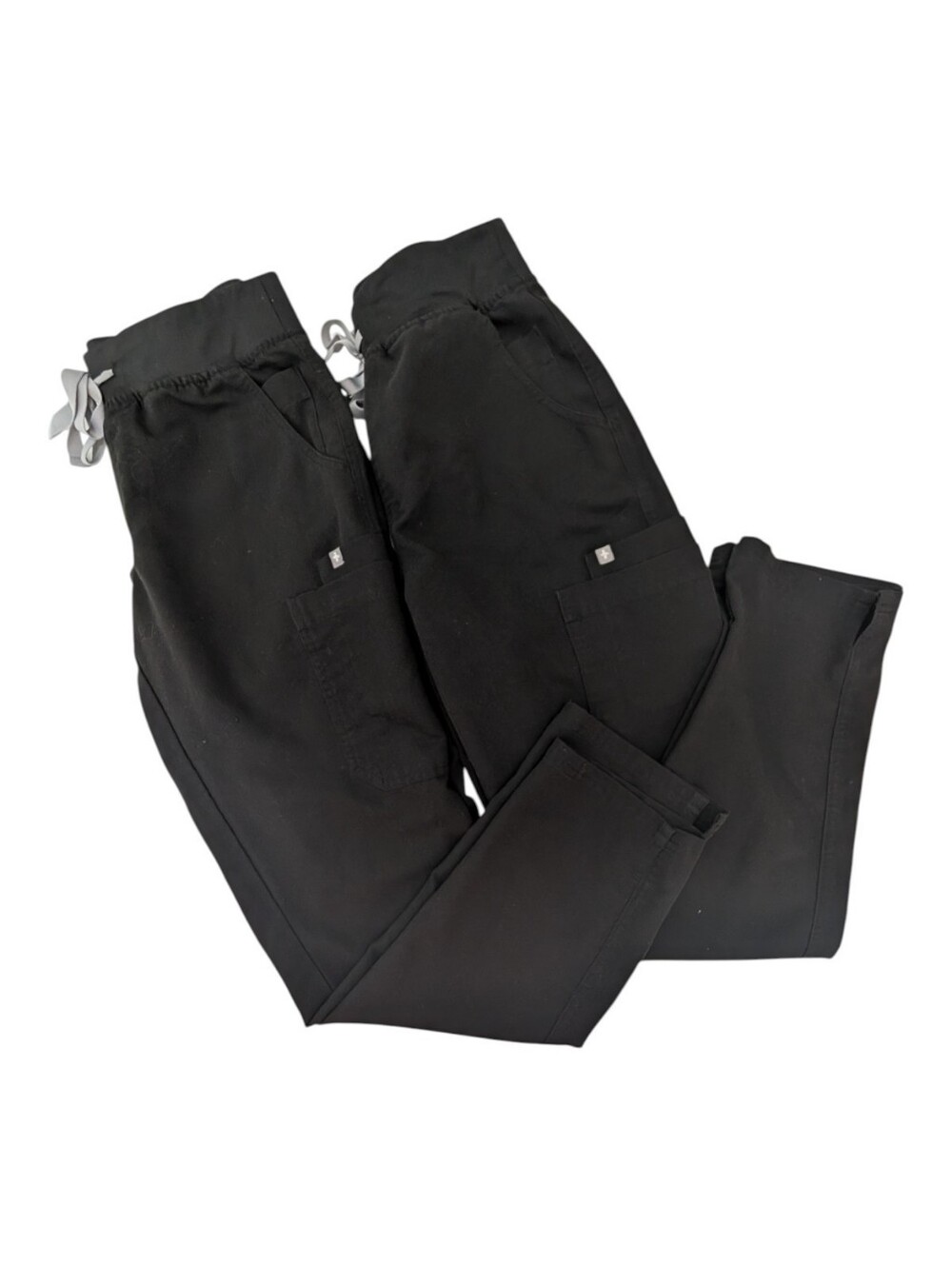 Figs Woman's Set Of 2 Black Pants Size S Medical Therapy Scrubs Nurse Hospital
